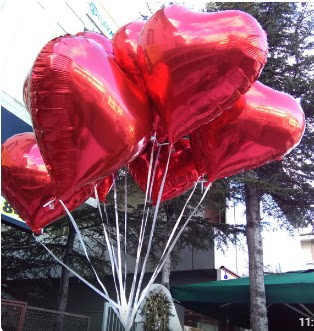 8 adet folyo kalp uan balon Yenimahalle iek online iek siparii 